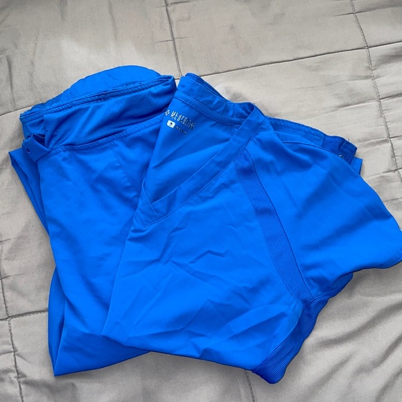 COPY - Blue Med Couture Scrubs - Picture 1 of 8